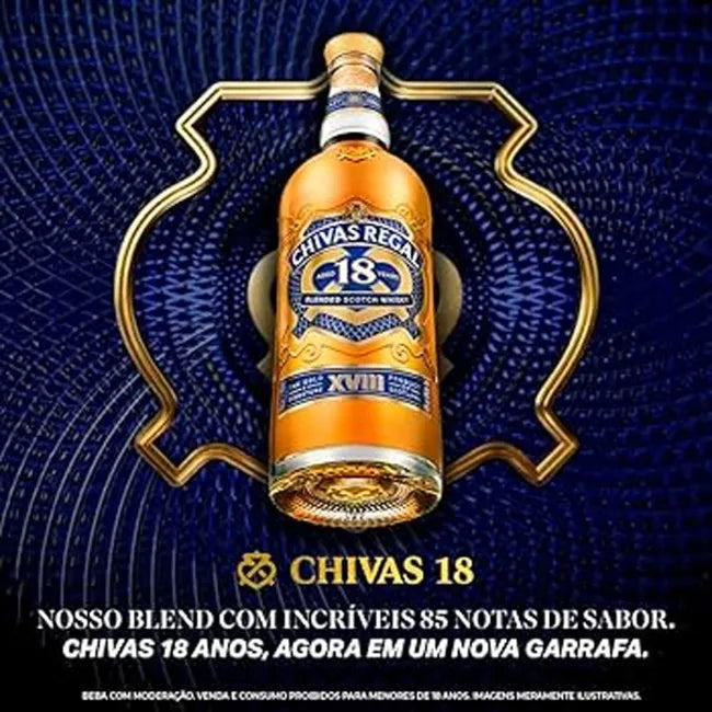 Chivas Regal Whisky 18 anos Escocês 750ml